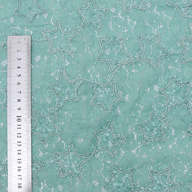 Lace Fabric Dress Star Polyester for Women's Wear Wholesale Supplier 11